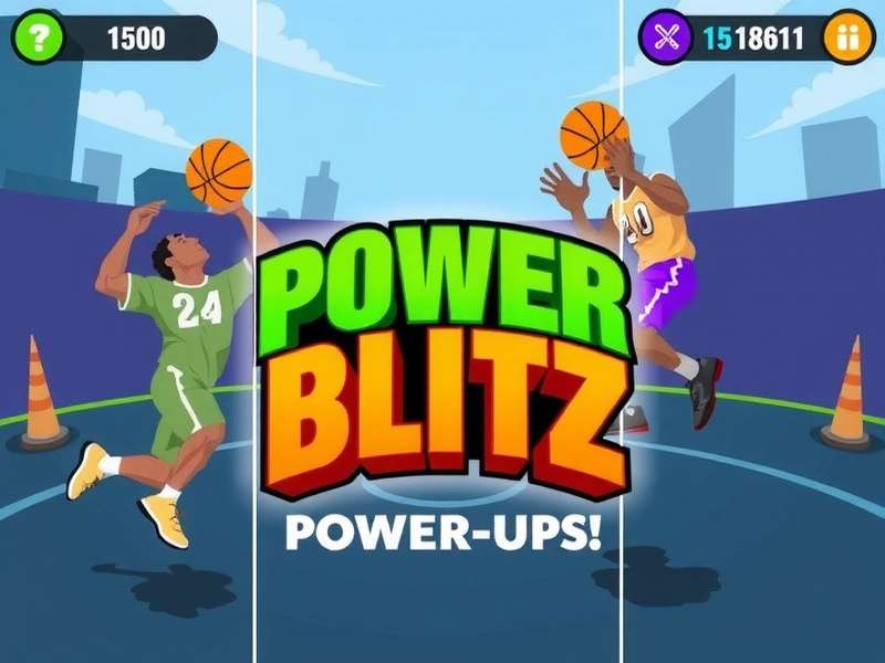 Game's power-up system Power Hoop Blitz Power-Ups